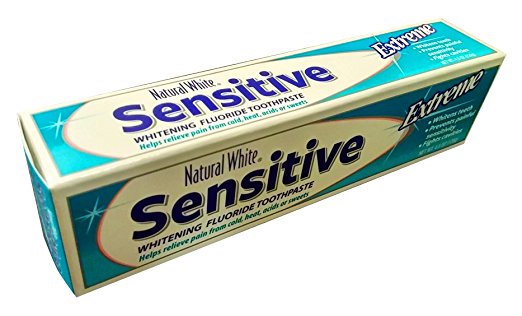 Natural White Extreme Whitening Toothpaste Sensitive, 4.5 oz. - ADDROS.COM